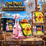 MESIONDY One Piece Luffy Den Den Mushi Building Block Set ¨C 573PCS Anime Collectible Model with Rotating Shell & Movable Straw Hat - Image 4