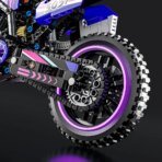 Mesiondy Off-Road Motocross Bike Building Kit – 476 PCS Premium Brick System | Dirt Bike Technic Model | Racing Decal Detail - Image 9