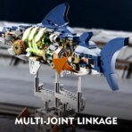 Mesiondy Mechanical Half-Cut Shark Building Set   – 687 PCS, Hand-Cranked Moving Action, 9" Tall STEM Toy for Kids & Adults ⚙️ - Image 7