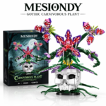 MESIONDY Stranger Things Gothic Carnivorous Plant Building Block Set ¨C 1234PCS Skull Flower Collector Model