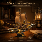 Mesiondy Steampunk Vintage Whale Ship Building Set ¨C 1,979 PCS Collector Display Model with Warm Lighting ¨C 21.7 Inch Centerpiece - Image 5