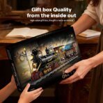 Mesiondy Steam Age Ore Train Building Set – 1,402 PCS Light-Up Locomotive with Mining Car & Station Clock – 20.5 Inch Display Model for Collectors - Image 7