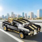 Mesiondy Classic GT Muscle Car Building Kit ¨C 1680 PCS Premium Brick System | Vintage American Sport Coupe | Supercharged Engine Detail - Image 5