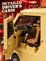 Mesiondy Stranger Things Surfer Boy Pizza Van Building Set ¨C 634 PCS Surfer Boy Pizza Style Retro Food Truck ¨C 80s Display Model for Adult Collectors - Image 7