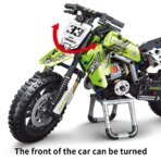 Mesiondy Championship Off-Road Dirt Bike Building Kit – 476 PCS Premium Brick System | Motocross Racing Model | Number 33 Livery - Image 7
