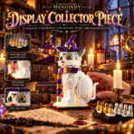 MESIONDY Harry Potter Magic Cat Building Block Set ¨C 877PCS Wizard Cat Collector Model with Hat, Candle & Human-sized game board - Image 3