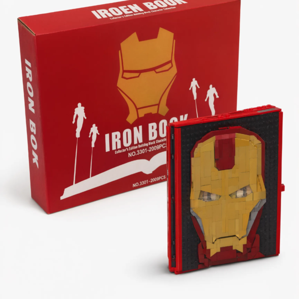 Mesiondy Iron Man Collector Book Building Set ¨C 2,009 PCS with 55 Minifigures Superhero ¨C 18.1 Inch Display