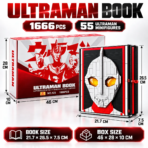 MESIONDY Ultraman Book Building Block Set ¨C 1666PCS Collector Display with 55 Ultraman Minifigures & Weapon Accessories - Image 3