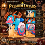 MESIONDY One Piece Chopper Den Den Mushi Building Block Set ¨C 802PCS Anime Collectible Model with Rotating Shell & Movable Hat - Image 5