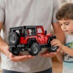 Mesiondy Off-Road Building Set   – 1,313 PCS Red Jeep Wrangler Style Model with Suspension & Large Tires – Independent Mechanical Series - Image 6