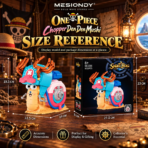 MESIONDY One Piece Chopper Den Den Mushi Building Block Set ¨C 802PCS Anime Collectible Model with Rotating Shell & Movable Hat - Image 3