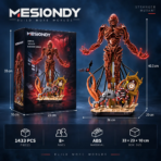 Mesiondy Vecna Stranger Mutant Building Block Model, 1433 PCS Horror Monster Collectible Brick Set for Stranger Things Fans - Image 3
