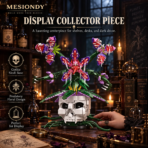 MESIONDY Stranger Things Gothic Carnivorous Plant Building Block Set ¨C 1234PCS Skull Flower Collector Model - Image 4