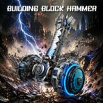 Mesiondy Motorized Mechanical Hammer – 1,149 PCS Power Function Building Set with Rotating & Light-Up Effect | Battery Powered Display Model for Adults - Image 7