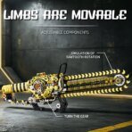 Mesiondy Motorized Chainsaw Building Set – 1,096 PCS Mechanical Saw with Rotating Chain & LED Light – 19.7 Inch Display Model for Collectors - Image 5