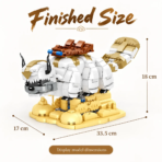 Mesiondy Flying Bull Building Set ¨C 1,141 PCS Sacred Soar Model with Articulated Head & Legs ¨C 13.2 Inch Display for Collectors - Image 8