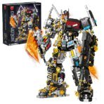 Mesiondy Beast King 3,226 PCS Deformation Mecha Building Set ¨C 13.8 Inch Black & Yellow Armored Robot with Translucent Sword & Cannon ¨C Collectible Display Model - Image 10