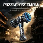 Mesiondy Motorized Mechanical Hammer – 1,149 PCS Power Function Building Set with Rotating & Light-Up Effect | Battery Powered Display Model for Adults - Image 11