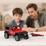 Mesiondy Off-Road Building Set   – 1,313 PCS Red Jeep Wrangler Style Model with Suspension & Large Tires – Independent Mechanical Series - Image 5