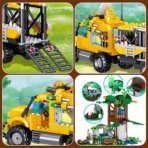 Mesiondy Jurassic World Prehistoric Apex Predator Expedition Building Set – 546 PCS Premium Brick System | Dino Transport Truck, Watchtower & Dinosaur Figures - Image 9