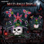 MESIONDY Stranger Things Gothic Carnivorous Plant Building Block Set ¨C 1234PCS Skull Flower Collector Model - Image 5