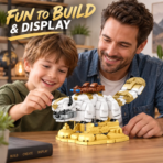 Mesiondy Flying Bull Building Set ¨C 1,141 PCS Sacred Soar Model with Articulated Head & Legs ¨C 13.2 Inch Display for Collectors - Image 2