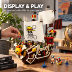 Mesiondy One Piece Thousand Sunny Pirate Ship Building Set ¨C 1,484PCS Adventure Vessel with 9 Minifigures ¨C 16.5 Inch Display for Collectors - Image 2