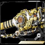 Mesiondy Motorized Chainsaw Building Set – 1,096 PCS Mechanical Saw with Rotating Chain & LED Light – 19.7 Inch Display Model for Collectors - Image 6