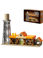 Mesiondy One  Piece Spider Coffee Shop Building Set ¨C 1,167 Pieces Nami Style Pirate Cafe with Water Tower ¨C Anime Display Model for Adult Collectors