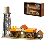 Mesiondy One  Piece Spider Coffee Shop Building Set ¨C 1,167 Pieces Nami Style Pirate Cafe with Water Tower ¨C Anime Display Model for Adult Collectors