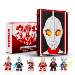 MESIONDY Ultraman Book Building Block Set ¨C 1666PCS Collector Display with 55 Ultraman Minifigures & Weapon Accessories