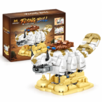 Mesiondy Flying Bull Building Set ¨C 1,141 PCS Sacred Soar Model with Articulated Head & Legs ¨C 13.2 Inch Display for Collectors