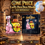 MESIONDY One Piece Luffy Den Den Mushi Building Block Set ¨C 573PCS Anime Collectible Model with Rotating Shell & Movable Straw Hat - Image 3