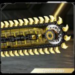 Mesiondy Motorized Chainsaw Building Set – 1,096 PCS Mechanical Saw with Rotating Chain & LED Light – 19.7 Inch Display Model for Collectors - Image 9