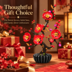 Mesiondy Plum Blossom Building Set ¨C 599 PCS Botanical Flower Model with Black Pot ¨C 12 Inch Home Decor - Image 3
