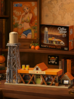 Mesiondy One  Piece Spider Coffee Shop Building Set ¨C 1,167 Pieces Nami Style Pirate Cafe with Water Tower ¨C Anime Display Model for Adult Collectors - Image 5