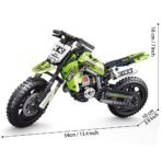 Mesiondy Championship Off-Road Dirt Bike Building Kit – 476 PCS Premium Brick System | Motocross Racing Model | Number 33 Livery - Image 2