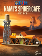 Mesiondy One  Piece Spider Coffee Shop Building Set ¨C 1,167 Pieces Nami Style Pirate Cafe with Water Tower ¨C Anime Display Model for Adult Collectors - Image 2