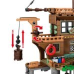 Mesiondy Caribbean Pirate Island Pier Building Set  ‍☠️ – 573 PCS, 21.6" Long Pirate Dock & Boat Toy  , Compatible with Major Brick Brands - Image 8