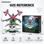 MESIONDY Stranger Things Gothic Carnivorous Plant Building Block Set ¨C 1234PCS Skull Flower Collector Model - Image 8