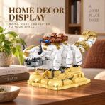 Mesiondy Flying Bull Building Set ¨C 1,141 PCS Sacred Soar Model with Articulated Head & Legs ¨C 13.2 Inch Display for Collectors - Image 3