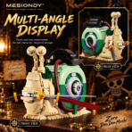 MESIONDY One Piece Zoro Den Den Mushi Building Block Set ¨C 697PCS Anime Collectible Model with Rotating Shell & Movable Hat - Image 9