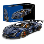 Mesiondy Lamborghini Revuelto Style Supercar Building Set ¨C 4,262 PCS 1:8 Scale Starry Blue Tech Model ¨C Static Collectible Display
