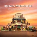 Mesiondy Western Saloon Building Set – 1,902 PCS Wild West Bar Model with Balcony, Cactus & Horse Cart – 19.7 Inch Town Display for Collectors - Image 3