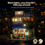 Mesiondy Japanese Grocery Store Building Set ¨C 1,401 PCS Street Shop Model with LED Light ¨C 8.5 Inch Display for Collectors - Image 4