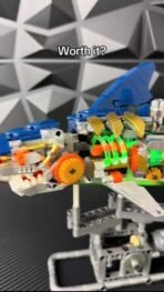 Mesiondy Mechanical Half-Cut Shark Building Set   – 687 PCS, Hand-Cranked Moving Action, 9" Tall STEM Toy for Kids & Adults ⚙️ - Image 10