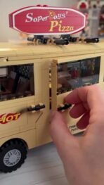Mesiondy Stranger Things Surfer Boy Pizza Van Building Set ¨C 634 PCS Surfer Boy Pizza Style Retro Food Truck ¨C 80s Display Model for Adult Collectors - Image 9