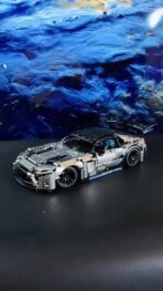 Mesiondy Silver Arrow GT Black Series Building Kit – 1466 PCS Premium Brick System | 1:14 Scale German Supercar | AMG Racing Livery - Image 10