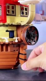 Mesiondy One Piece Thousand Sunny Pirate Ship Building Set ¨C 1,484PCS Adventure Vessel with 9 Minifigures ¨C 16.5 Inch Display for Collectors - Image 8