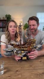 Mesiondy Steampunk Vintage Whale Ship Building Set ¨C 1,979 PCS Collector Display Model with Warm Lighting ¨C 21.7 Inch Centerpiece - Image 9